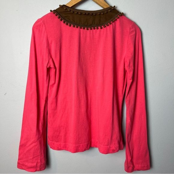 Tory Burch Pink Embroidered Boho Top - Picture 10 of 10